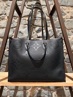 Louis Vuitton OnTheGo GM Black Empreinte Giant Tote Bag